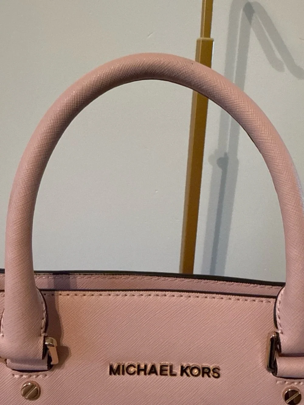 Michael Kors Blush Pink Saffiano Leather Satchel